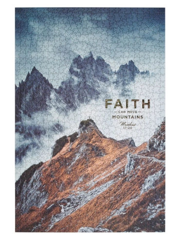 Faith Can Move Mountains 1000 Piece Cardboard Puzzle 2