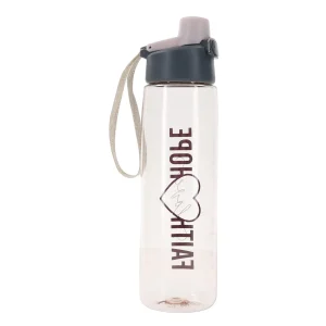 Faith Love Hope Plastic Water Bottle