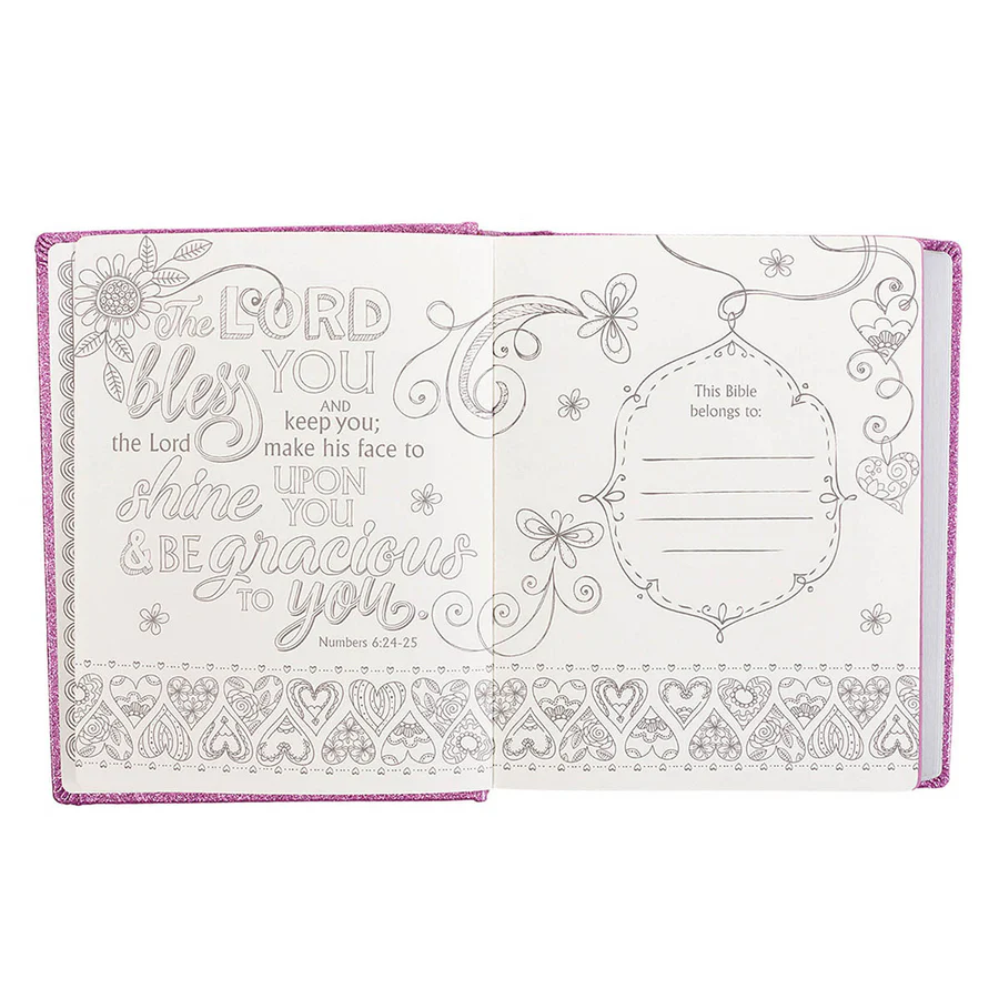 ESV Purple Glitter Hardcover My Creative Bible For Girls - Image 7
