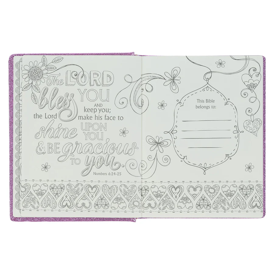 ESV Purple Glitter Hardcover My Creative Bible For Girls - Image 5