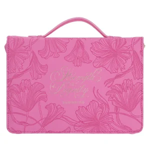 Strength and Dignity Faux Leather Bible Bag