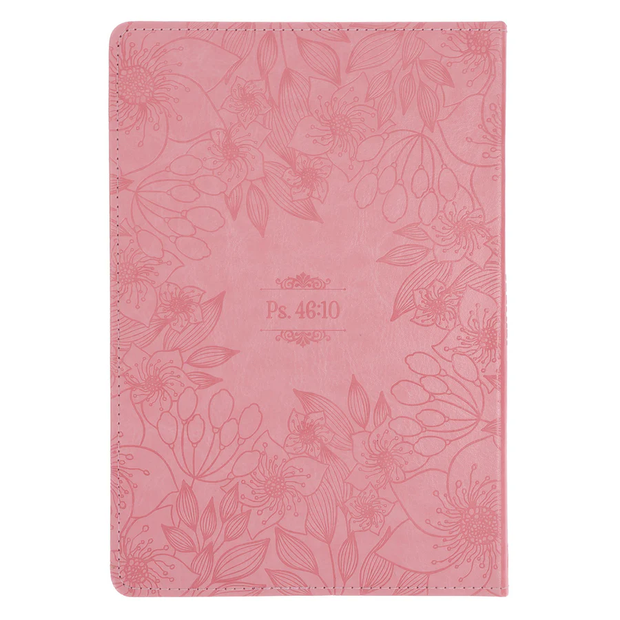 Be Still and Know Pink Faux Leather Journal - Image 3
