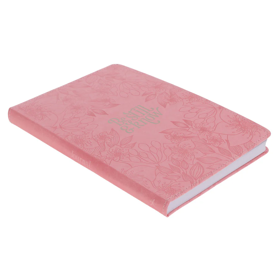 Be Still and Know Pink Faux Leather Journal - Image 2