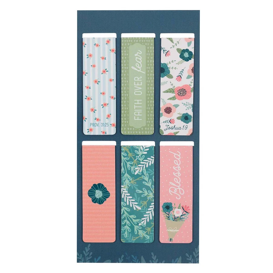 Floral Garden Magnetic Bookmarks Set Of 6 - Image 3