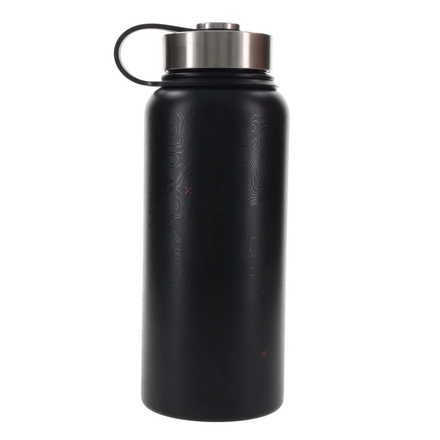 With God All Things Are Possible Black Stainless Steel Water Bottle - Image 3