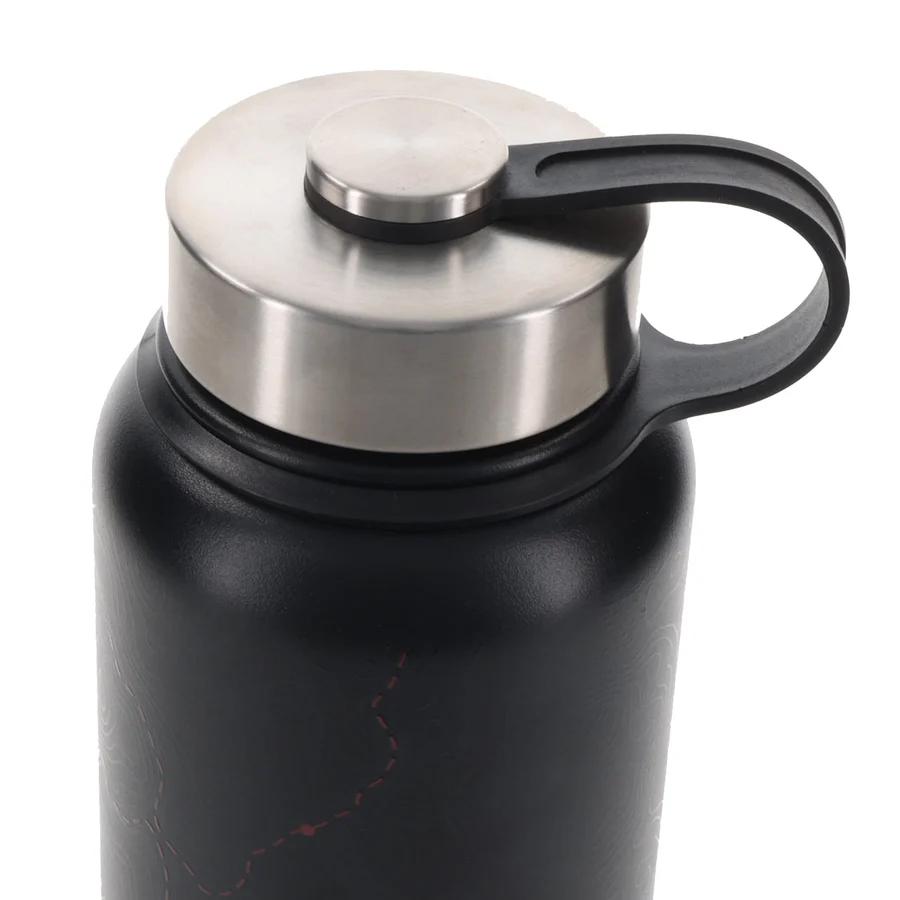 With God All Things Are Possible Black Stainless Steel Water Bottle - Image 2