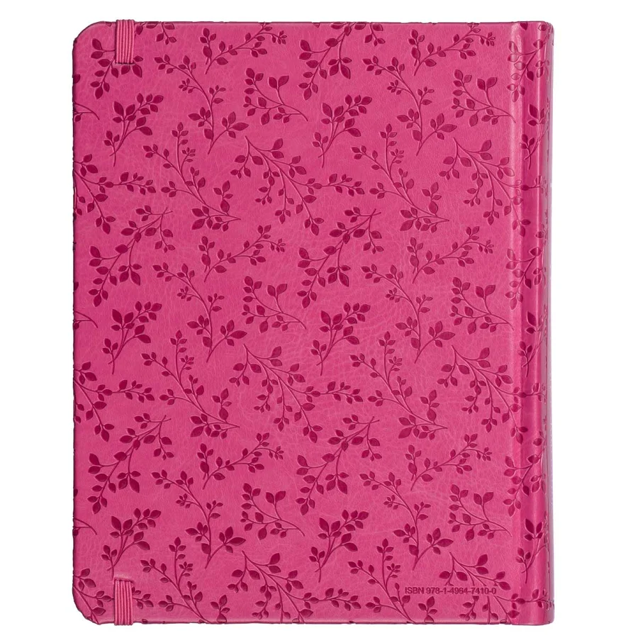 NLT Pink Peony Faux Leather Inspire Filament Bible - Image 2