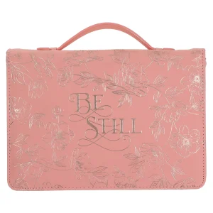 Be Still Faux Leather Bible Bag