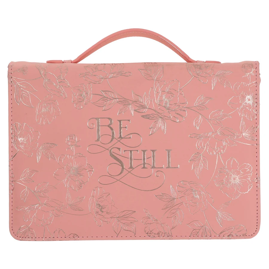Be Still Faux Leather Bible Bag