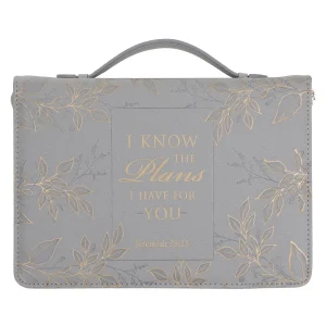 I Know the Plans I Have for You Faux Leather Bible Bag