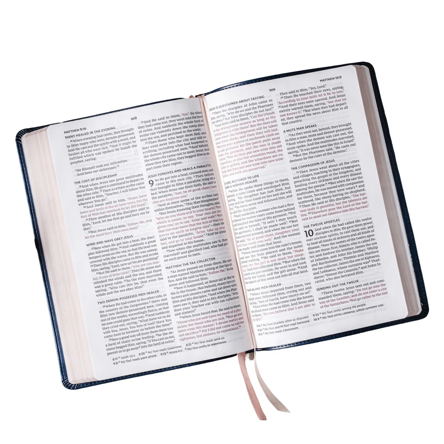 NKJV Value Thinline Large Print Red Letter Burgundy (Comfort Print)(Imitation Leather) - Image 4