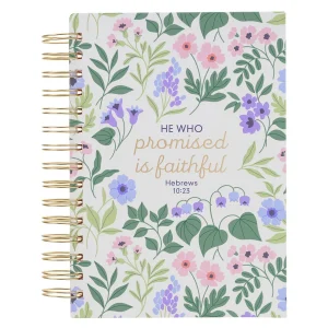 He Who Promised Is Faithful Hardcover Wirebound Journal